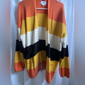 Unique Vintage/Magnolia Park Candy Corn Cardigan